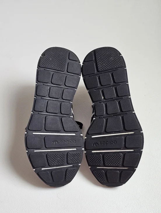 Adidas Swift Run Leopard Cheetah Print Alumina Black White Sneakers Women’s 8 - Picture 10 of 11